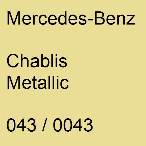 Mercedes-Benz, Chablis Metallic, 043 / 0043.